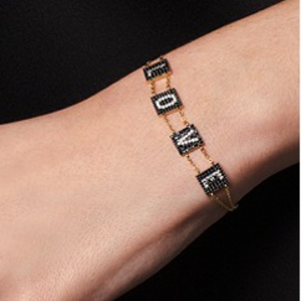 NWT Michael Kors 14k Gold-Plated SS LOVE Bracelet